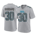 Choea C.Panthers #30 Chuba Hubbard Player Gray Atmosphere Fashion Game Stitched Jerseys