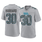 Choea C.Panthers #30 Chuba Hubbard Player Gray Atmosphere Fashion Game Stitched Jerseys