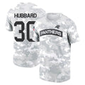 Choea C.Panthers #30 Chuba Hubbard Player Salute to Service Hoodies & T-Shirts Stitched Jerseys