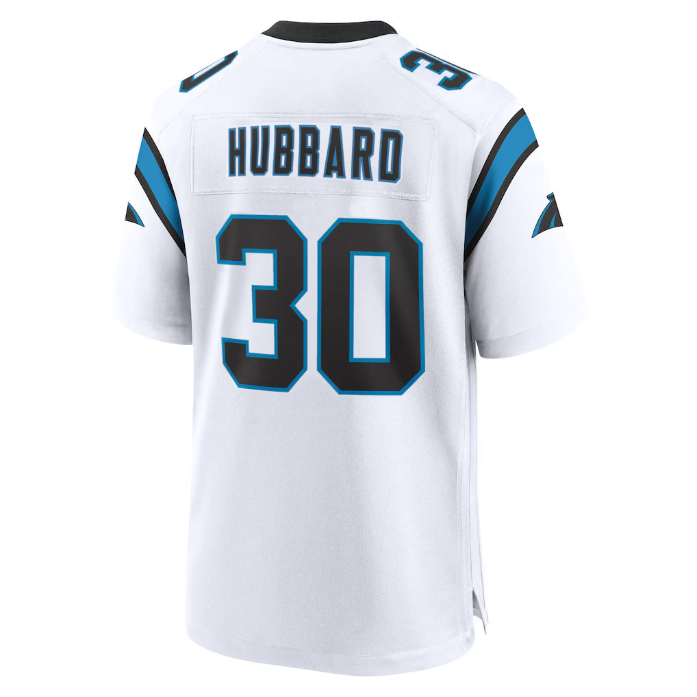 Choea C.Panthers #30 Chuba Hubbard Player White Home Game Stitched Jerseys