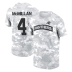 Choea C.Panthers #4 Tetairoa McMillan Player Arctic Camo Salute to Service T-Shirt Hoodies Stitched Jerseys