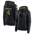 Choea C.Panthers #4 Tetairoa McMillan Player Black Salute to Service Hoodies Stitched Jerseys