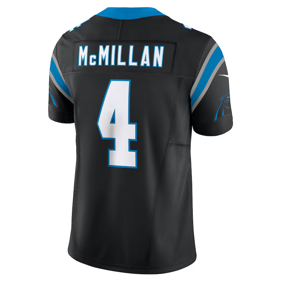 Choea C.Panthers #4 Tetairoa McMillan Player Black Vapor F.U.S.E. Limited Stitched Jerseys