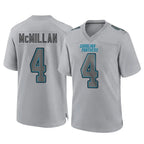 Choea C.Panthers #4 Tetairoa McMillan Player Gray Atmosphere Fashion Game Stitched Jerseys