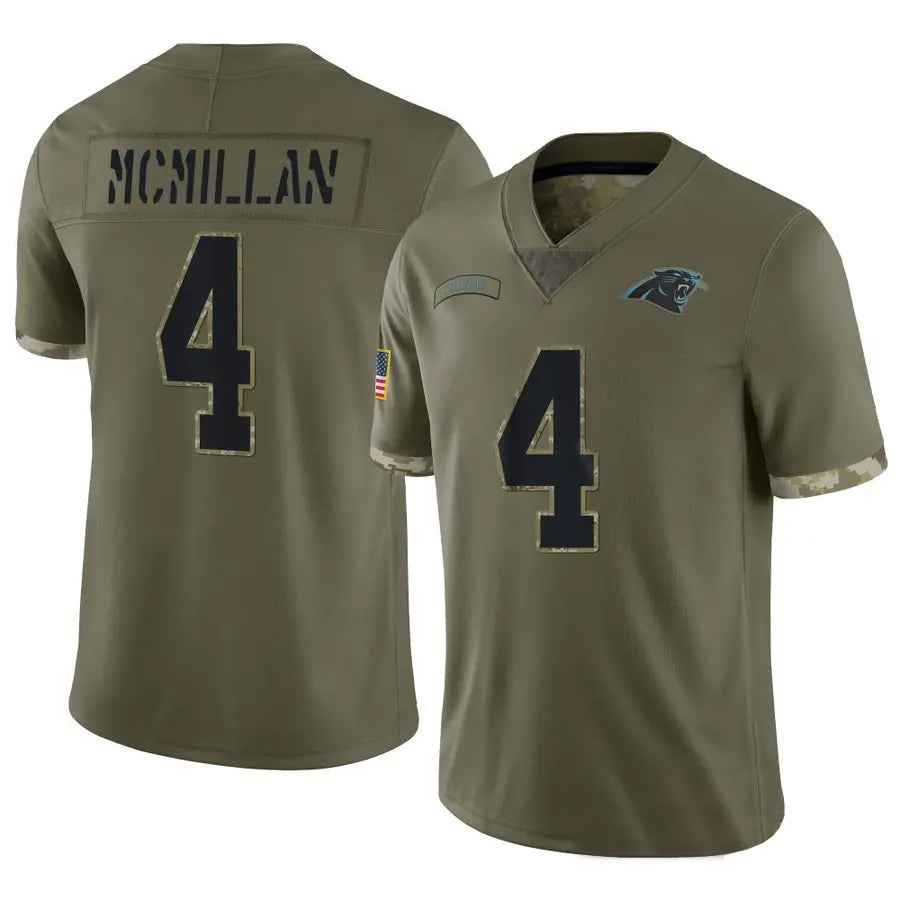Choea C.Panthers #4 Tetairoa McMillan Player Olive Salute To Service Limited Stitched Jerseys