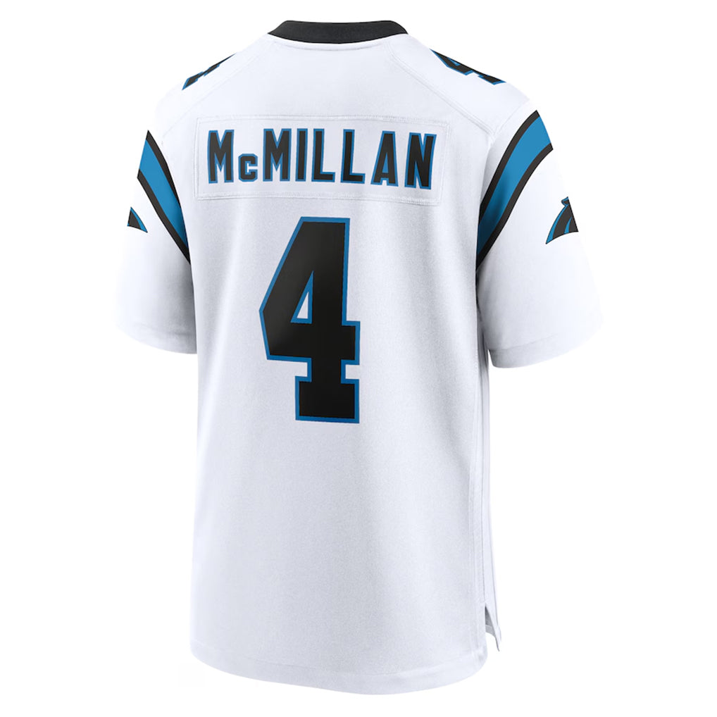 Choea C.Panthers #4 Tetairoa McMillan Player White Home Game Stitched Jerseys