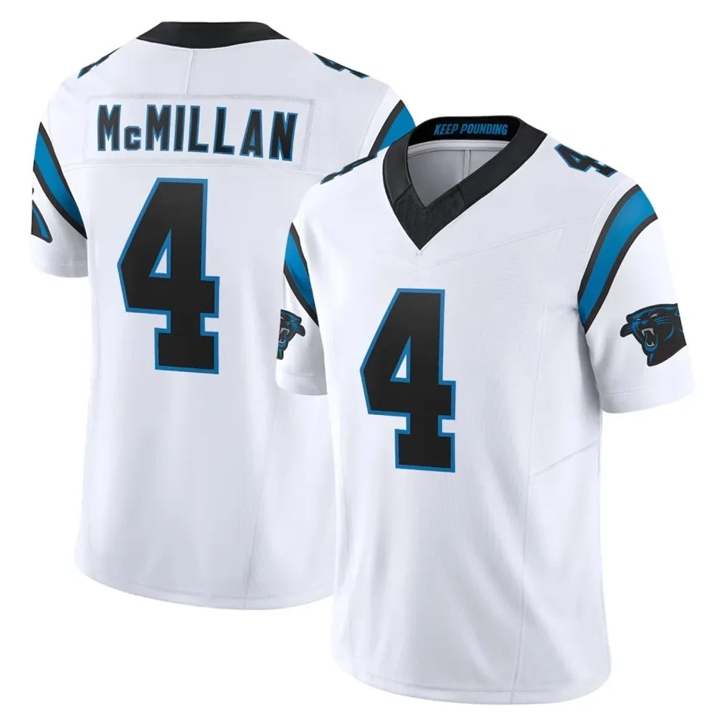 Choea C.Panthers #4 Tetairoa McMillan Player White Vapor F.U.S.E. Limited Home Game Stitched Jerseys