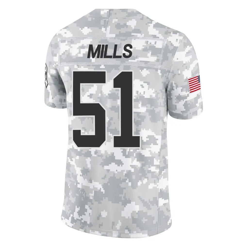 Choea C.Panthers #51 Sam Mills Player Arctic Camo Salute to Service Limited Game Stitched Jerseys