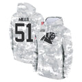 Choea C.Panthers #51 Sam Mills Player Arctic Camo Salute to Service Pullover Hoodies Limited Game Stitched Jerseys