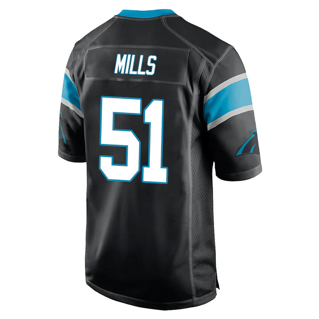 Choea C.Panthers #51 Sam Mills Player Black Game Stitched Jerseys