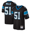Choea C.Panthers #51 Sam Mills Player Black Mitchell & Ness Legacy Replica Stitched Jerseys