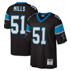 Choea C.Panthers #51 Sam Mills Player Black Mitchell & Ness Legacy Replica Stitched Jerseys