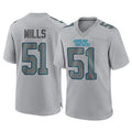 Choea C.Panthers #51 Sam Mills Player Gray Atmosphere Fashion Game Stitched Jerseys