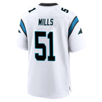 Choea C.Panthers #51 Sam Mills Player White Home Game Stitched Jerseys