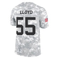 Choea C.Panthers #55 Devin Lloyd Player Arctic Camo Salute to Service Limited Game Stitched Jerseys