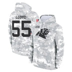 Choea C.Panthers #55 Devin Lloyd Player Arctic Camo Salute to Service Pullover Hoodies Limited Game Stitched Jerseys
