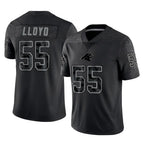 Choea C.Panthers #55 Devin Lloyd Player Black Limited Reflective Game Stitched Jerseys