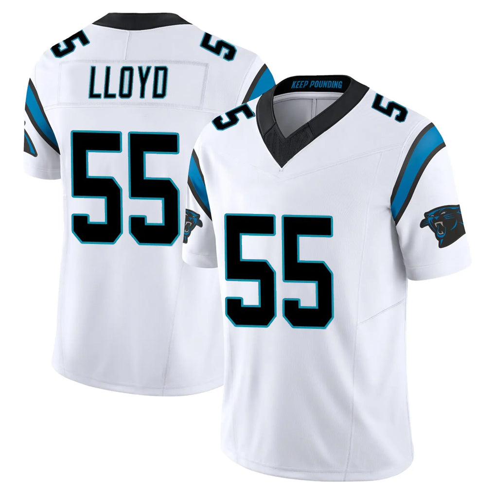 Choea C.Panthers #55 Devin Lloyd Player White Vapor F.U.S.E. Limited Home Game Stitched Jerseys