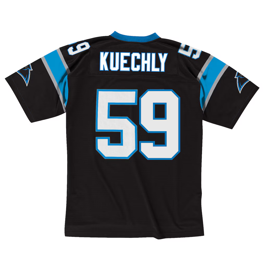 Choea C.Panthers #59 Luke Kuechly Mitchell & Ness Black 2013 Legacy Throwback Replica Jersey