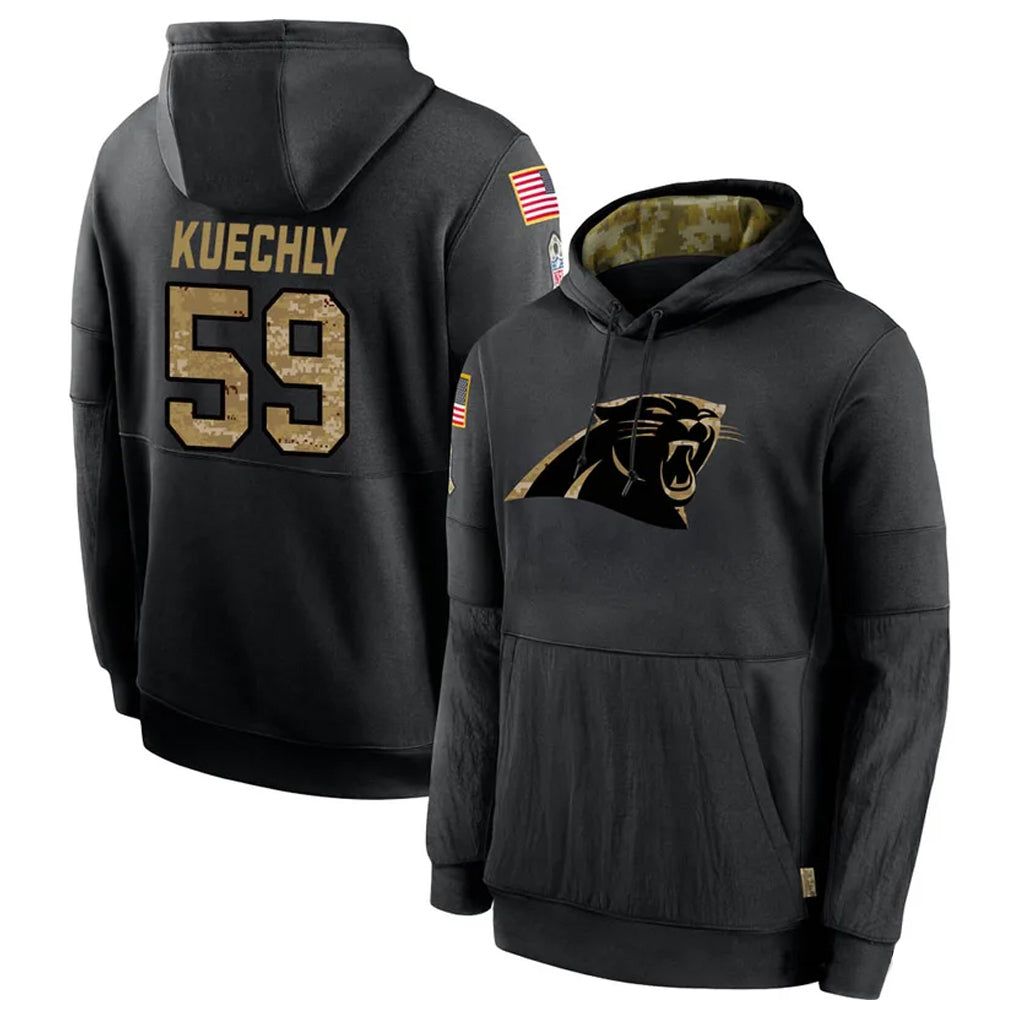 Choea C.Panthers #59 Luke Kuechly Player Black Salute To Service Limited Stitched Jerseys