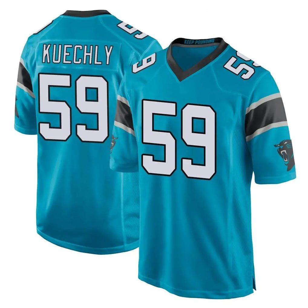 Choea C.Panthers #59 Luke Kuechly Player Blue Game Stitched Jerseys