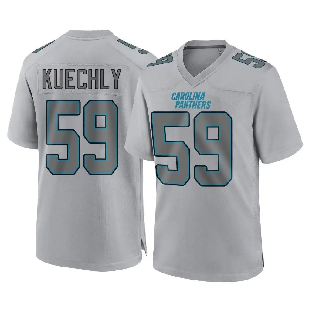 Choea C.Panthers #59 Luke Kuechly Player Gray Atmosphere Fashion Game Stitched Jerseys