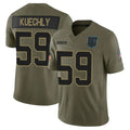 Choea C.Panthers #59 Luke Kuechly Player Olive Salute To Service Limited Stitched Jerseys