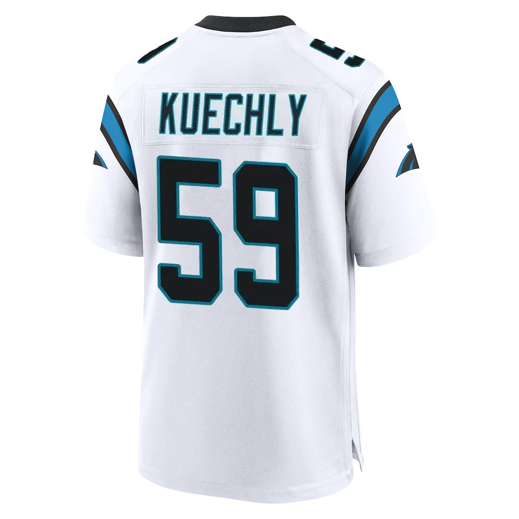 Choea C.Panthers #59 Luke Kuechly Player White Home Game Stitched Jerseys