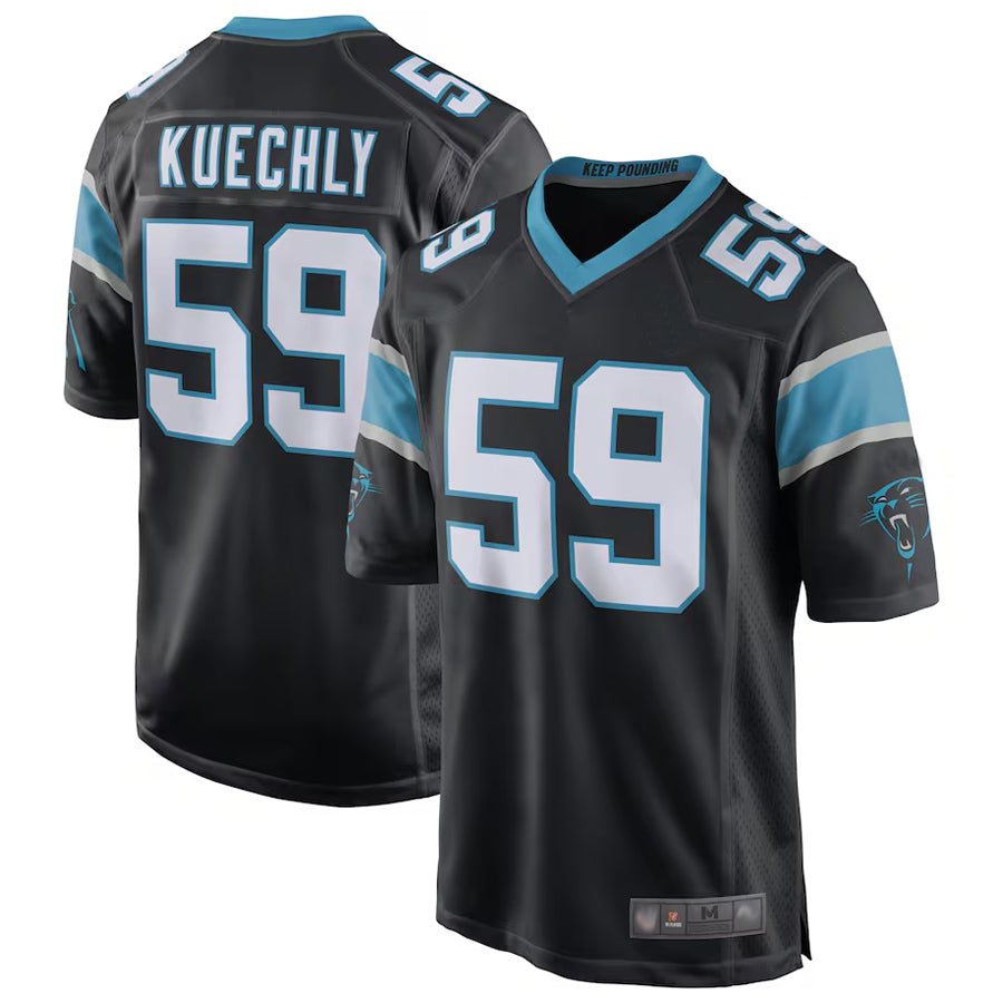 Choea C.Panthers #59 Luke Kuechly Player b`Black Home Game Stitched Jerseys