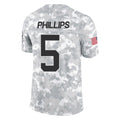 Choea C.Panthers #5 Jaelan Phillips Player Arctic Camo Salute to Service Limited Game Stitched Jerseys
