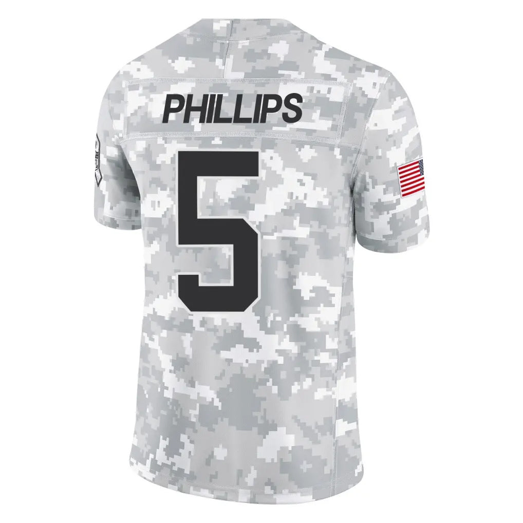 Choea C.Panthers #5 Jaelan Phillips Player Arctic Camo Salute to Service Limited Game Stitched Jerseys