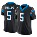 Choea C.Panthers #5 Jaelan Phillips Player Black Vapor F.U.S.E. Limited Home Game Stitched Jerseys