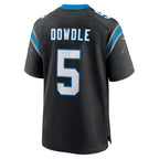 Choea C.Panthers #5 Rico Dowdle Player Black Home Game Stitched Jerseys