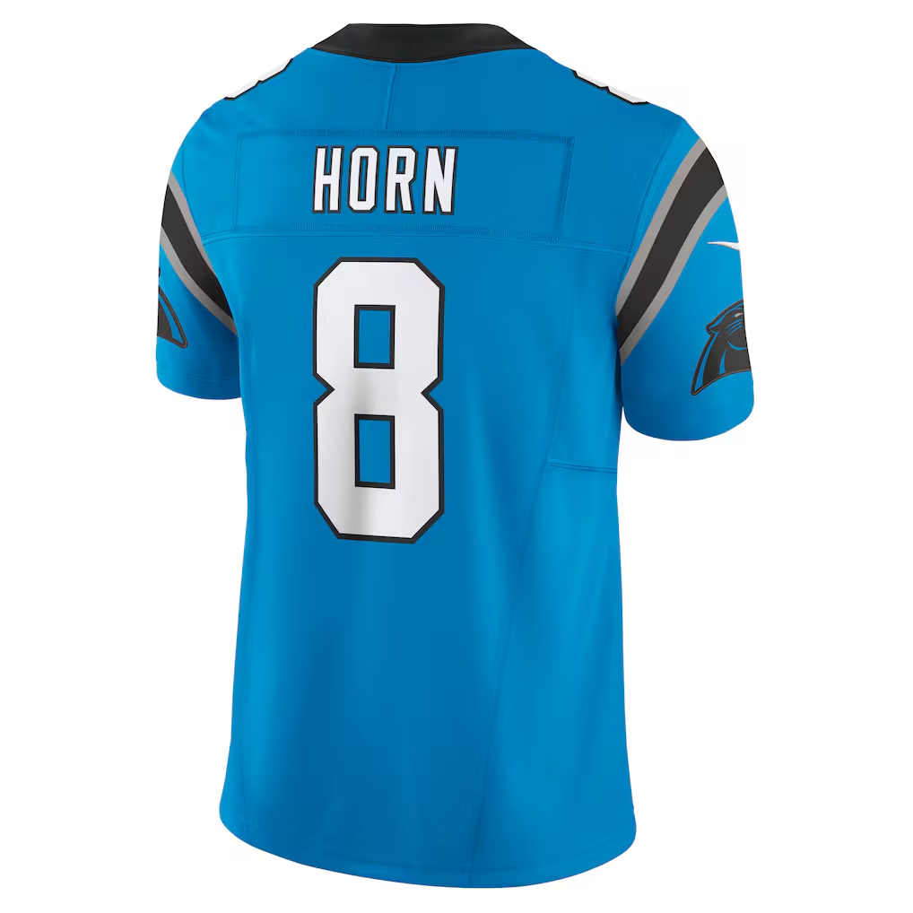 Choea C.Panthers #8 Jaycee Horn Blue Vapor F.U.S.E. Limited Stitched Jerseys