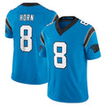 Choea C.Panthers #8 Jaycee Horn Player Blue Vapor F.U.S.E. Limited Home Game Stitched Jerseys
