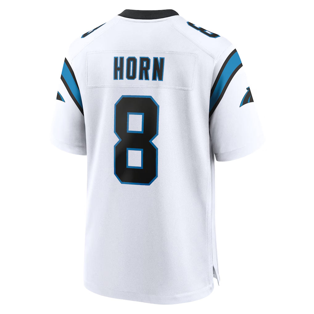 Choea C.Panthers #8 Jaycee Horn Player White Home Game Stitched Jerseys
