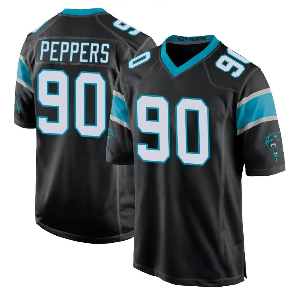 Choea C.Panthers #90 Julius Peppers Player Black Game Stitched Jerseys