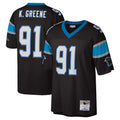 Choea C.Panthers #91 Kevin Greene Player Black Mitchell & Ness Legacy Replica Stitched Jerseys
