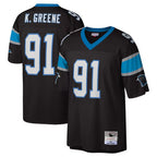 Choea C.Panthers #91 Kevin Greene Player Black Mitchell & Ness Legacy Replica Stitched Jerseys