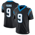 Choea C.Panthers #9 Bryce Young Black Vapor F.U.S.E. Limited Home Game Stitched Jerseys