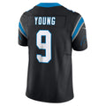 Choea C.Panthers #9 Bryce Young Black Vapor F.U.S.E. Limited Stitched Jerseys