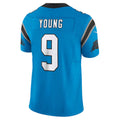 Choea C.Panthers #9 Bryce Young Blue Vapor F.U.S.E. Limited Stitched Jerseys