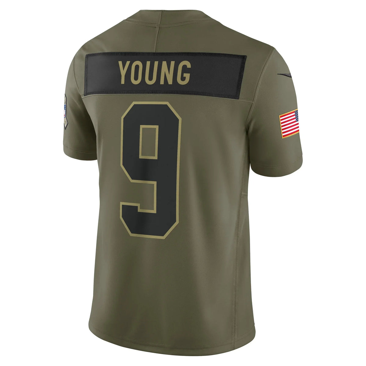 Choea C.Panthers #9 Bryce Young Olive 2025 Salute to Service Limited Stitched Jerseys
