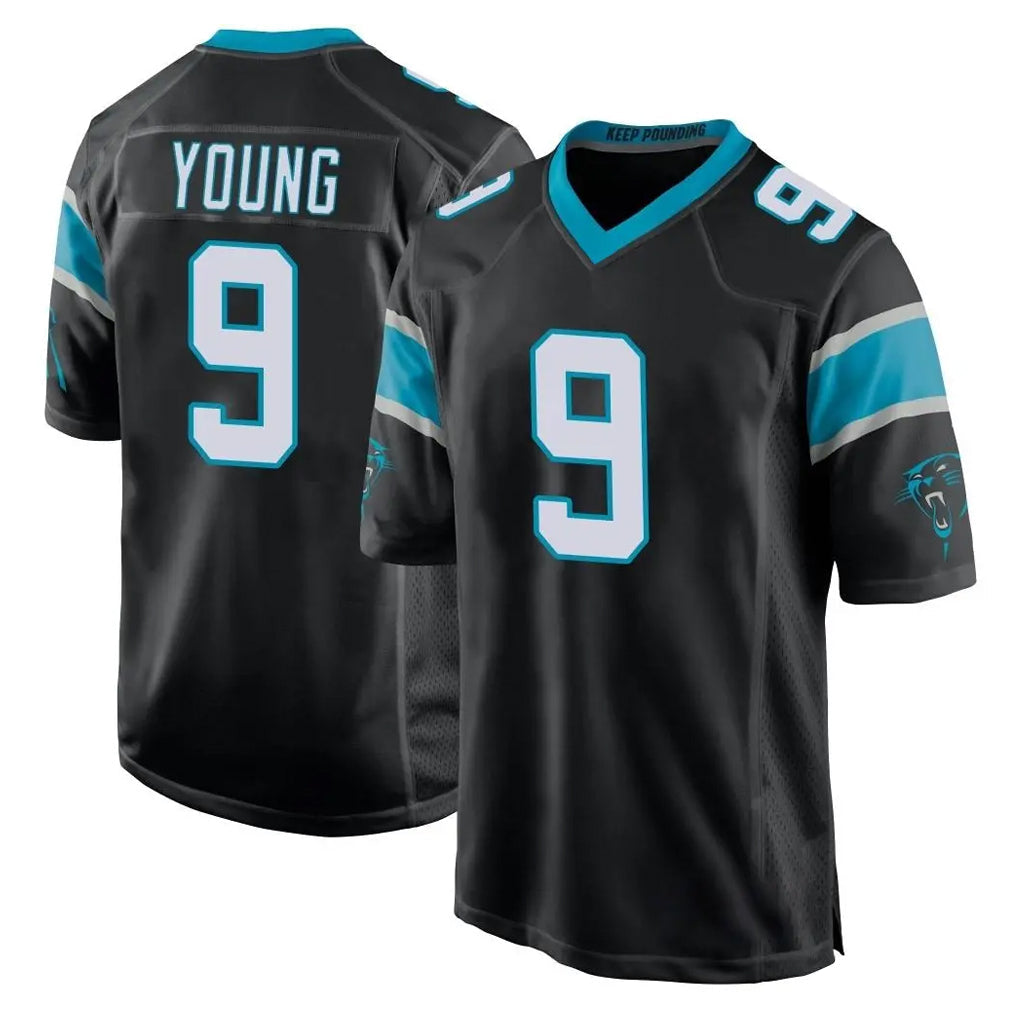 Choea C.Panthers #9 Bryce Young Player Black Game Stitched Jerseys