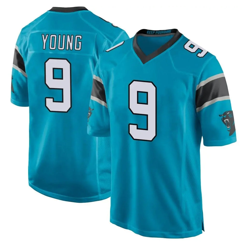 Choea C.Panthers #9 Bryce Young Player Blue Game Stitched Jerseys