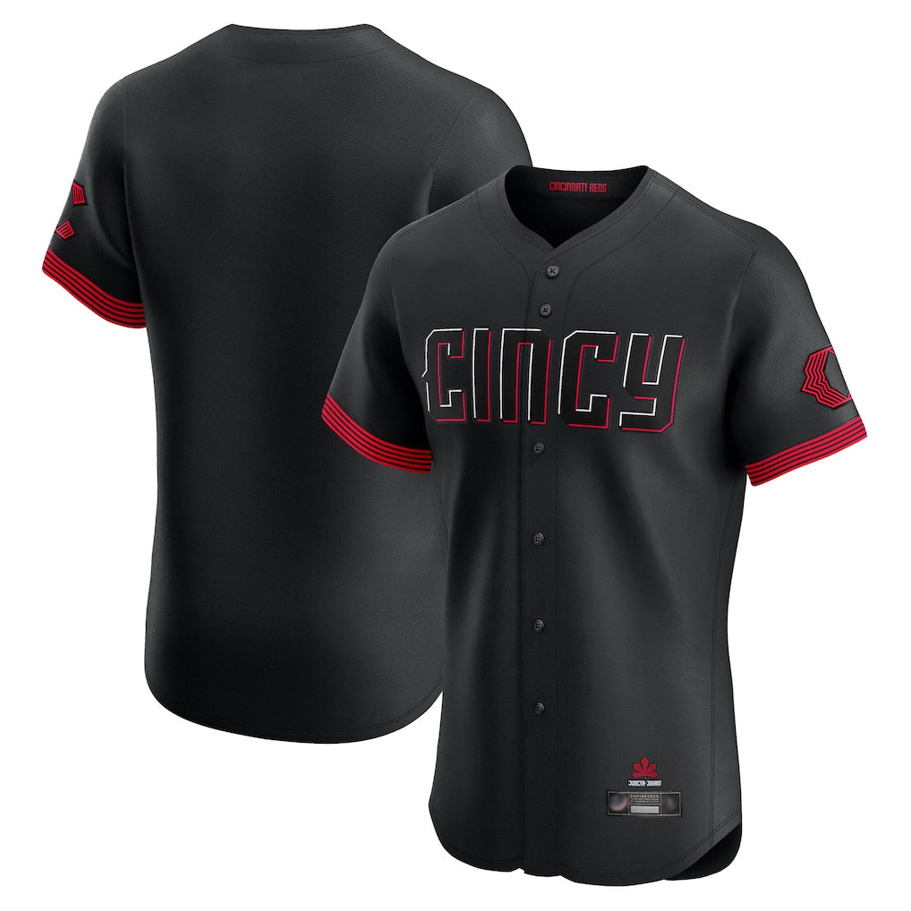 Choea C.Reds Black City Connect Limited Elite Home Blank Player Stitched Jerseys