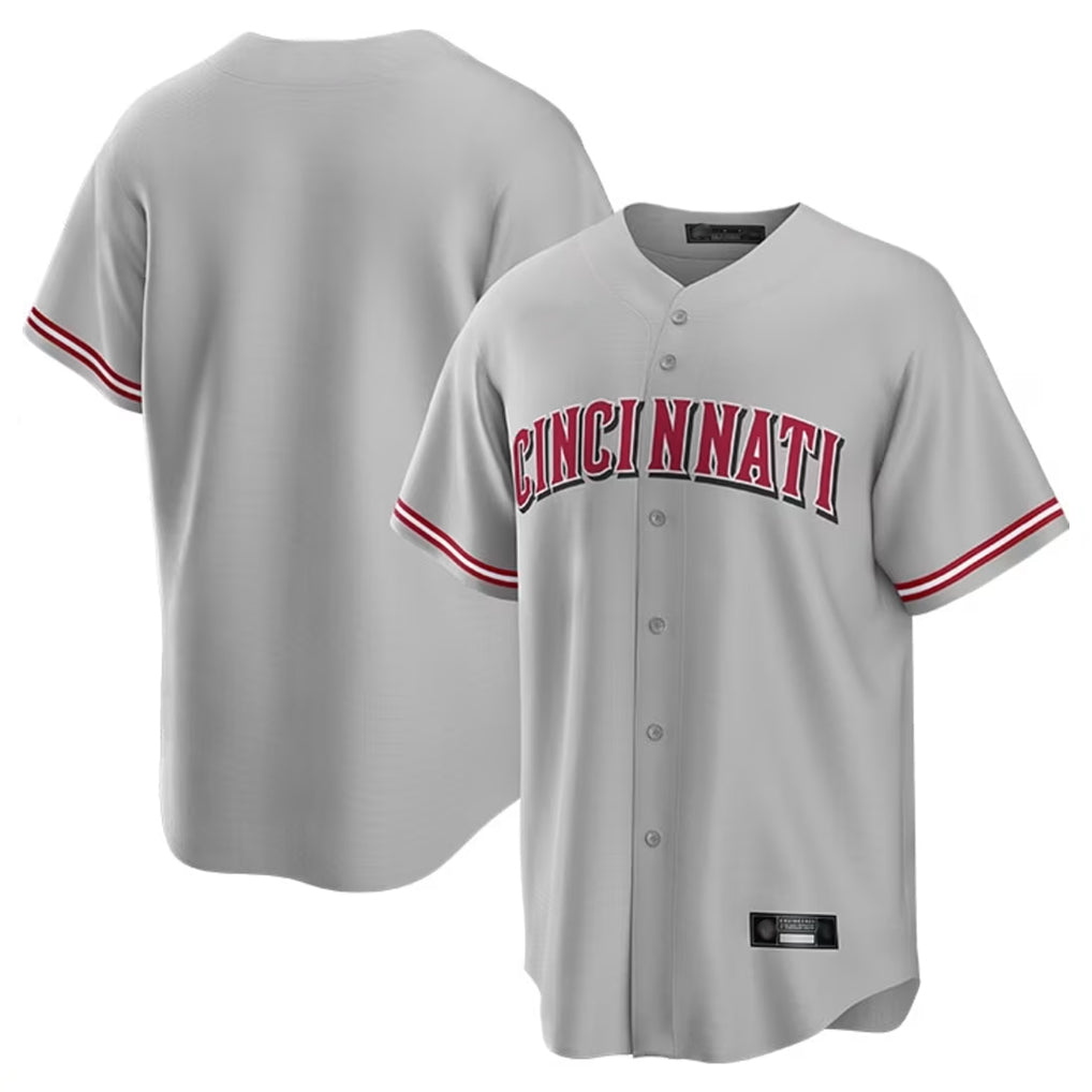 Choea C.Reds Gray Home Game Blank Player Stitched Jerseys