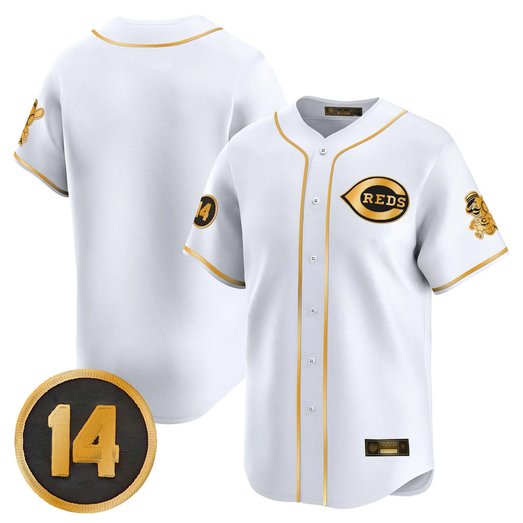 Choea C.Reds White-Gold Vapor Premier Limited Home Blank Player Stitched Jerseys