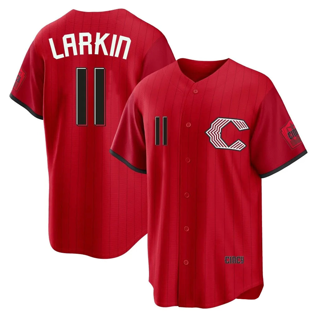 Choea C.Reds #11 Barry Larkin Player Red 2026 City Connect Home Game Stitched Jerseys