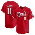 Choea C.Reds #11 Barry Larkin Player Red Home Limited Stitched Jerseys